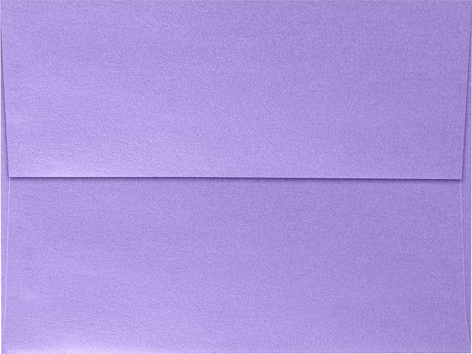 LUXPaper A7 Invitation Envelopes | Peel & Press | 5 1/4" x 7 1/4" | Amethyst Metallic | 80lb. Text | 1,000 Qty