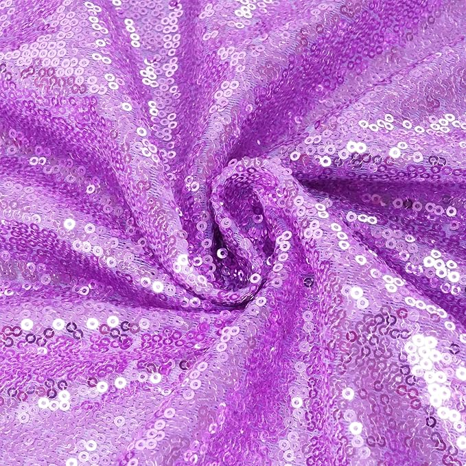 Eternal Beauty Lavender Sequin Backdrop, 8x10 Ft Glitter Background Curtains for Shimmer Photography Party Wedding Birthday Back Drop Decor