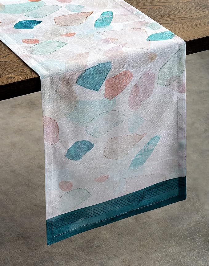 Maison d' Hermine Table Runner 100% Cotton Single Layer Table Runners 108 inches Long Decorative for Home Kitchen Dining Party Wedding Bridal Shower Spring Summer (Summer Picnic, 14.50" x 108")