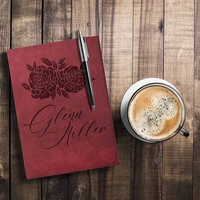 Personal Leather Journal Notebooks | 12 Design, 9 Color - Rustic | Journal for Women, Men - Custom Notebook to Write in - Diary for Girls, Women - Personalized Gift Idea for Girl, Boy, Mom and Dad