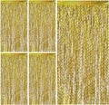 Gold Backdrop Birthday Decorations Foil Curtain Backdrop Gold Streamers Dance Party Decorations Photo Booth Props for Bachelorette Decorations Christmas Halloween New Years Eve Party Supplies