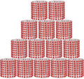 Red Napking Rings Holder Set of 150pcs,Diamond Crystal Napkin Rings Bulk Adornment for Wedding Reception, Dinner, Place Settings, Holiday Parties or DIY Decoration (150,Red)