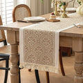 Table Runners 72 Inches Long Waterproof Boho Table Runner with Tassel Fringe,Table Runner for Party Coffee Table
