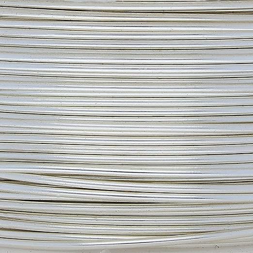 The Beadsmith Wire Elements Craft Wire – Tarnish Resistant, Soft Temper, Round, Silver Color – 0.32mm, 28 Gauge, 15 Yard Spool – Jewelry Making, Wire Wrapping, Floral, & Other DIY Crafts