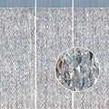 Silver Tinsel Backdrop- CYLMFC 3 Pack 3.3 ft x 6.6 ft Streamer Foil Fringe Curtain for Birthday Party Christmas Graduation Decor