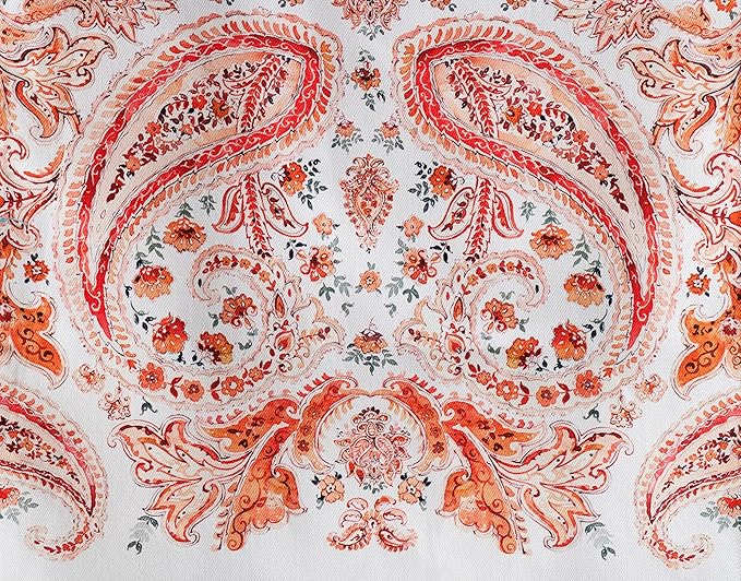 Maison d' Hermine Table Runner 100% Cotton Single Layer Table Runners 48 inches Long for Thanksgiving Christmas Decorations Home Kitchen Dining Party Wedding (Orient, 14.5" x 48")