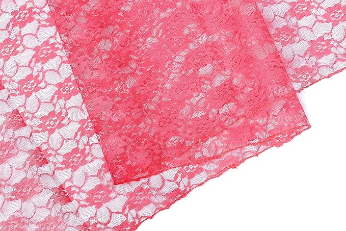 MDS Pack of 12 Wedding 12 x 108 inches Satin Table Runner for Wedding, Decorations for Birthday Parties, Banquets, Graduations, Engagements, Runners fit Rectangle, Round Table- Coral