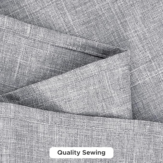 Fitable Faux Linen Tablecloths for Rectangle Tables: Water & Stain Resistant Farmhouse Table Cloth, Washable Burlap Textured Table Covers for Kitchen Dining Party(2 Pack, 60x102 Inch, Light Grey)