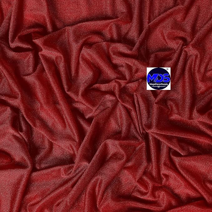 MDS Halloween Chiffon Draping Fabric - 1 Panel, 30" Wide x 75ft Long - Sheer Spooky Arbor & Canopy Drapery for Haunted House Backdrops, Party Ceilings, DIY Costumes & Themed Events - Apple Red