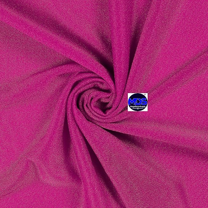MDS Halloween Chiffon Draping Fabric - 2 Panel, 30" Wide x 50ft Long - Sheer Spooky Arbor & Canopy Drapery for Haunted House Backdrops, Party Ceilings, DIY Costumes & Themed Events - Magenta