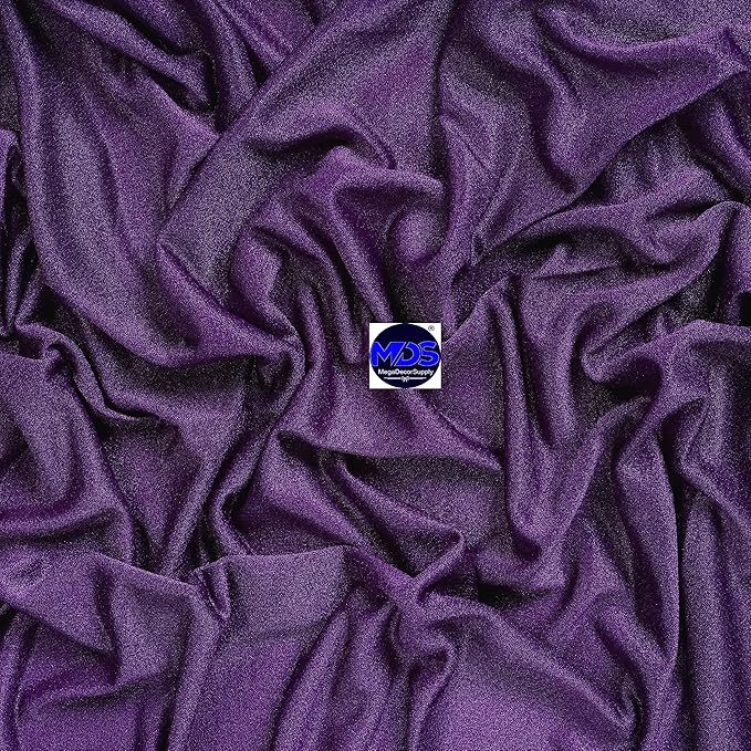 MDS Halloween Chiffon Draping Fabric - 2 Panel, 30" Wide x 20ft Long - Sheer Spooky Arbor & Canopy Drapery for Haunted House Backdrops, Party Ceilings, DIY Costumes & Themed Events - Cadbury Purple