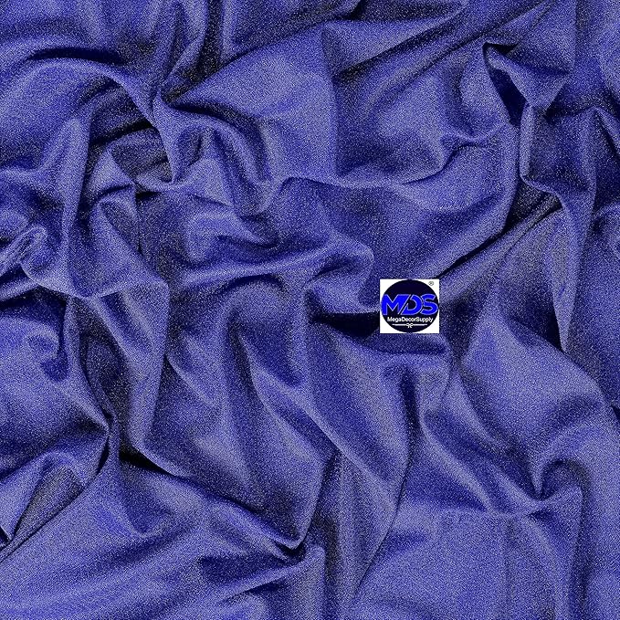MDS Halloween Chiffon Draping Fabric - 1 Panel, 30" Wide x 75ft Long - Sheer Spooky Arbor & Canopy Drapery for Haunted House Backdrops, Party Ceilings, DIY Costumes & Themed Events - Royal Blue