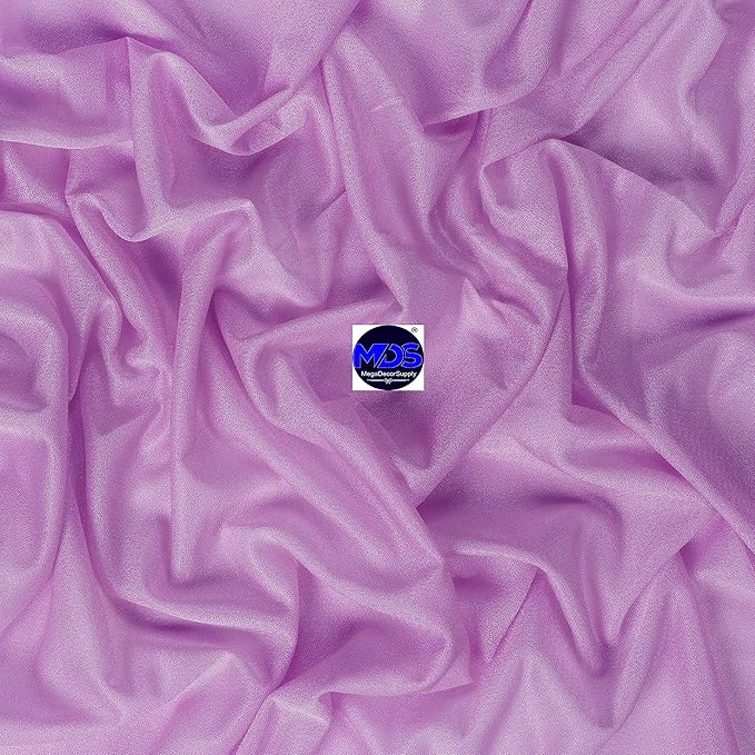 MDS Halloween Chiffon Draping Fabric - 2 Panel, 30" Wide x 100ft Long - Sheer Spooky Arbor & Canopy Drapery for Haunted House Backdrops, Party Ceilings, DIY Costumes & Themed Events - Orchid