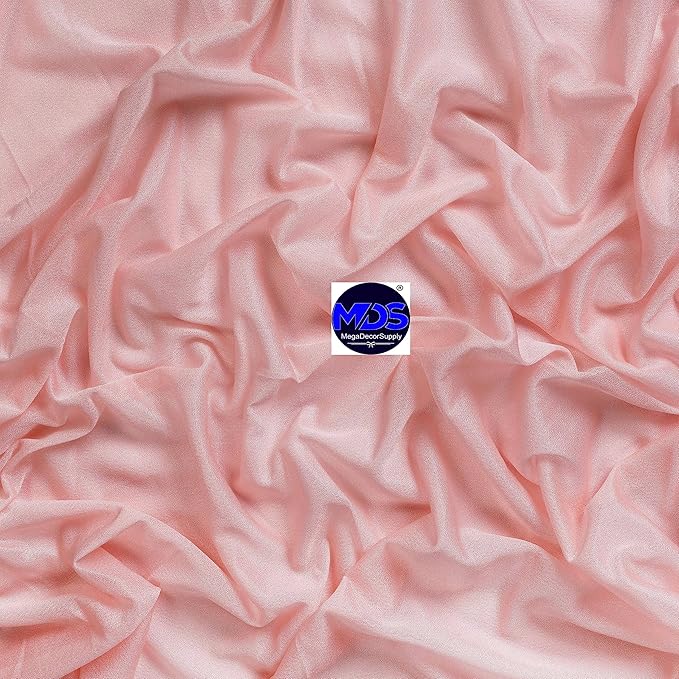 MDS Halloween Chiffon Draping Fabric - 1 Panel, 30" Wide x 40ft Long - Sheer Spooky Arbor & Canopy Drapery for Haunted House Backdrops, Party Ceilings, DIY Costumes & Themed Events - Dusty Rose