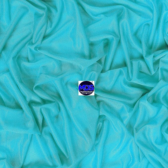 MDS Halloween Chiffon Draping Fabric - 1 Panel, 30" Wide x 20ft Long - Sheer Spooky Arbor & Canopy Drapery for Haunted House Backdrops, Party Ceilings, DIY Costumes & Themed Events - Peacock Blue