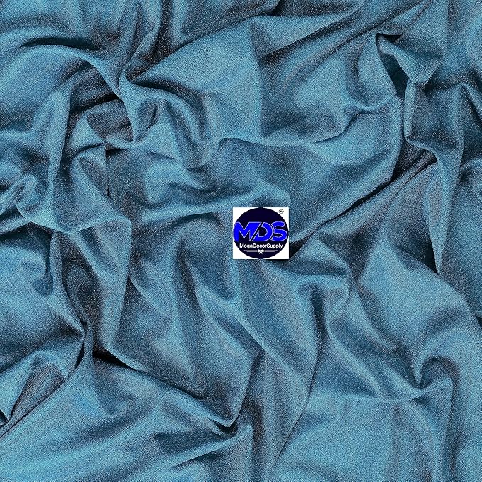 MDS Halloween Chiffon Draping Fabric - 1 Panel, 30" Wide x 50ft Long - Sheer Spooky Arbor & Canopy Drapery for Haunted House Backdrops, Party Ceilings, DIY Costumes & Themed Events - Dark Teal