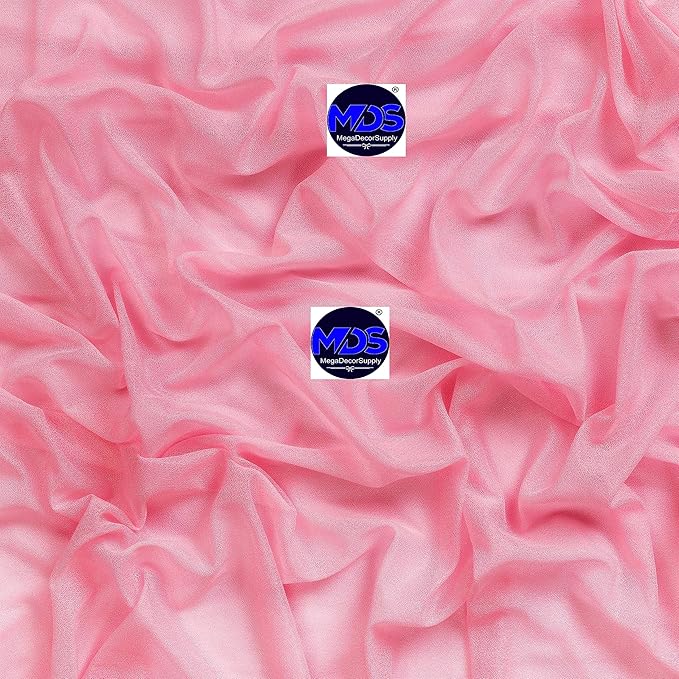 MDS Halloween Chiffon Draping Fabric - 1 Panel, 30" Wide x 75ft Long - Sheer Spooky Arbor & Canopy Drapery for Haunted House Backdrops, Party Ceilings, DIY Costumes & Themed Events - Coral