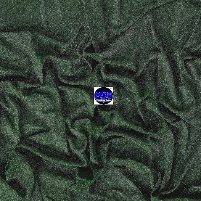 MDS Halloween Chiffon Draping Fabric - 2 Panel, 30" Wide x 40ft Long - Sheer Spooky Arbor & Canopy Drapery for Haunted House Backdrops, Party Ceilings, DIY Costumes & Themed Events - Hunter Green
