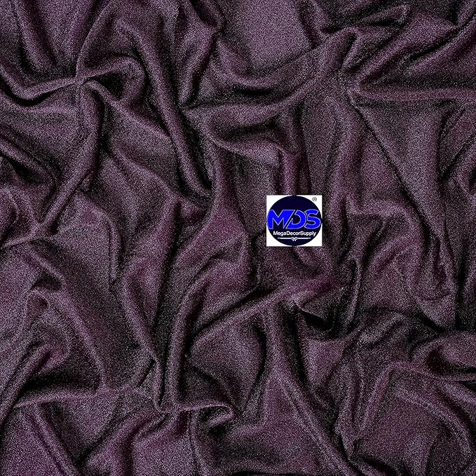 MDS Halloween Chiffon Draping Fabric - 1 Panel, 30" Wide x 30ft Long - Sheer Spooky Arbor & Canopy Drapery for Haunted House Backdrops, Party Ceilings, DIY Costumes & Themed Events - Eggplant