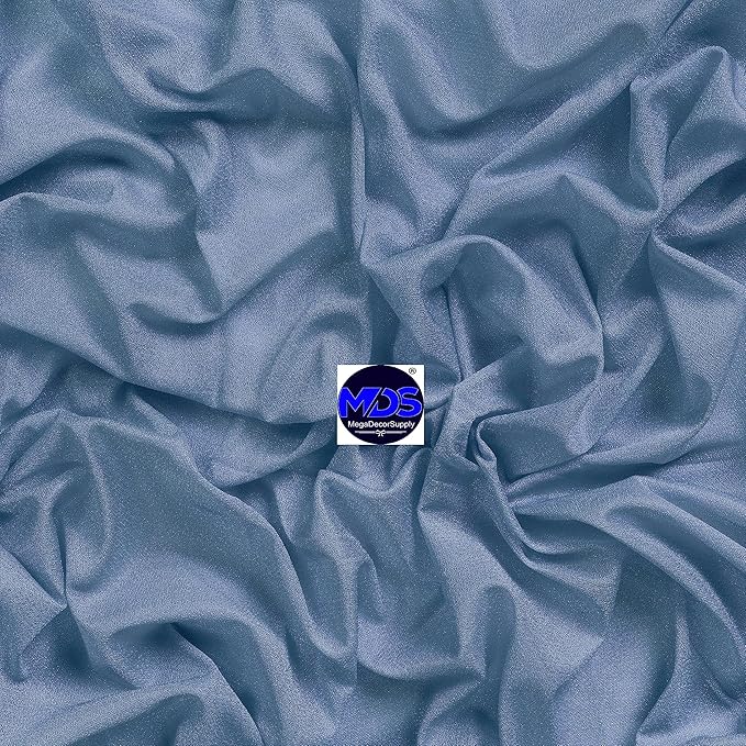 MDS Halloween Chiffon Draping Fabric - 1 Panel, 30" Wide x 75ft Long - Sheer Spooky Arbor & Canopy Drapery for Haunted House Backdrops, Party Ceilings, DIY Costumes & Themed Events - Dusty Blue