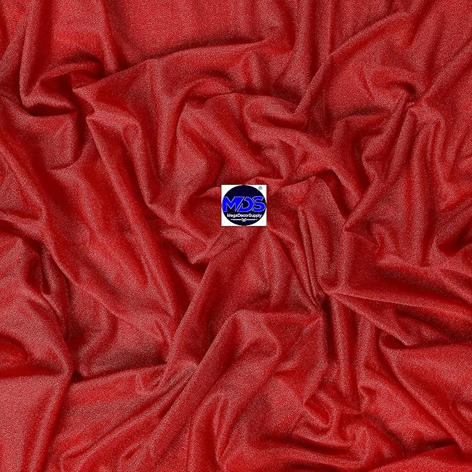 MDS Halloween Chiffon Draping Fabric - 1 Panel, 30" Wide x 20ft Long - Sheer Spooky Arbor & Canopy Drapery for Haunted House Backdrops, Party Ceilings, DIY Costumes & Themed Events - Red